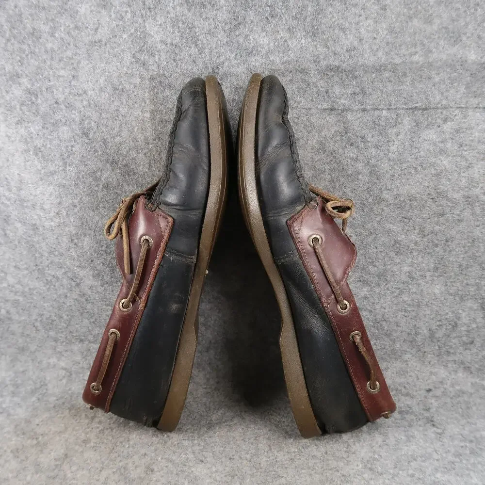 GH Bass & Co Boat Shoes Mens 10 Casual Leather Hampton Core Two Eye Moc Toe